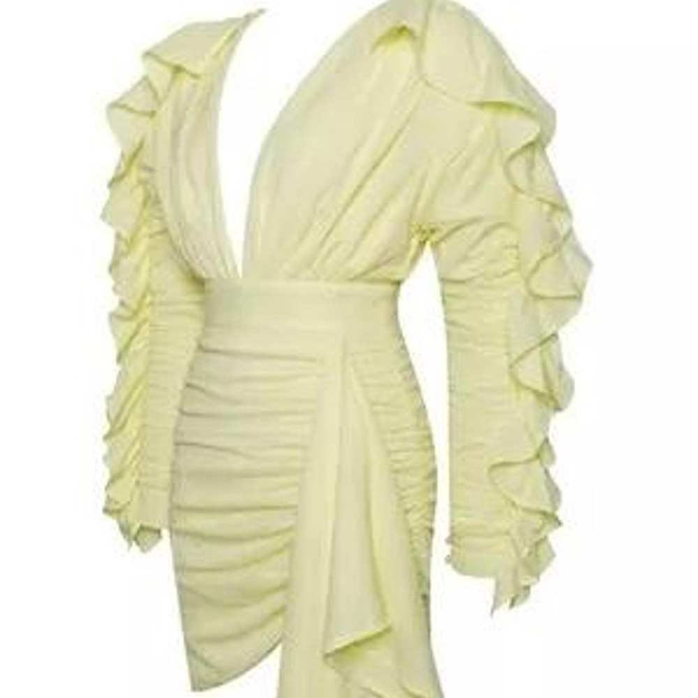 Yellow Ruffle Dress - Picture 7 of 7